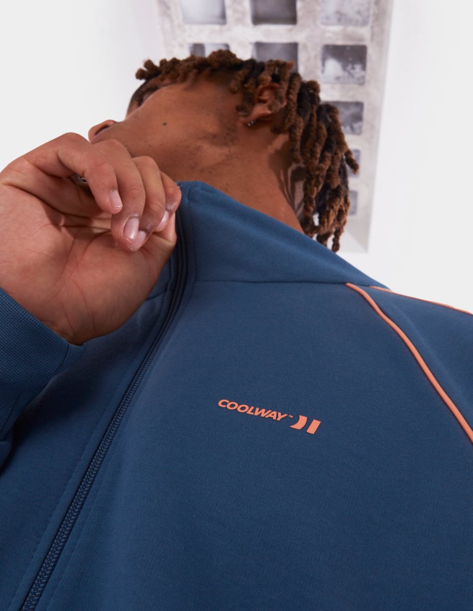 Indigo Blue Track-jacket
