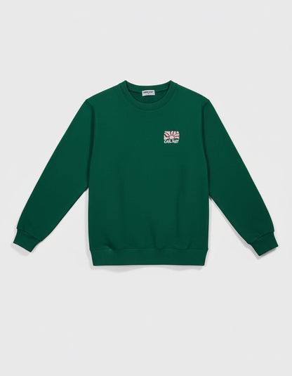 Never Hood Green Hoodie