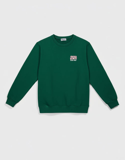 Never Hood Green Hoodie