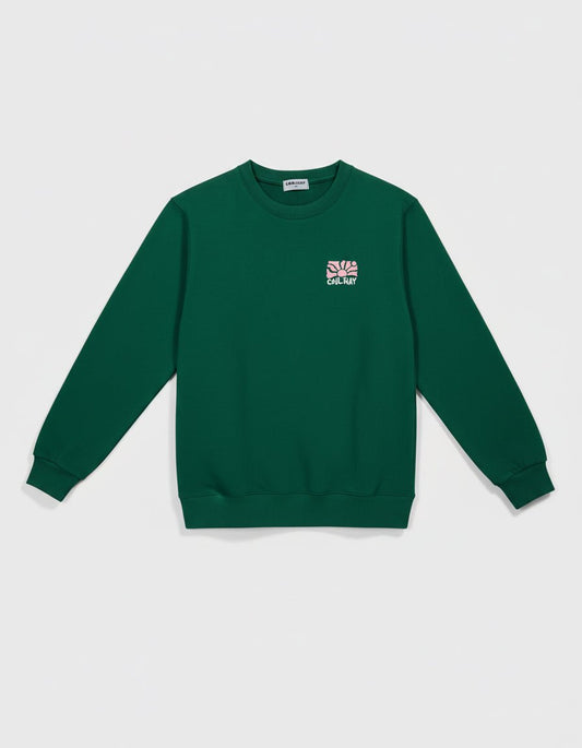 Never Hood Green Hoodie