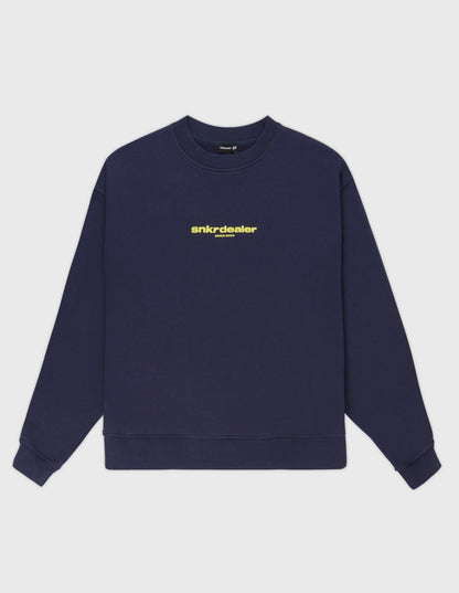 Straight Navy Crewneck