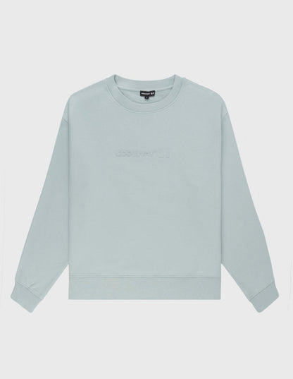 Embossed Sky Blue Crewneck