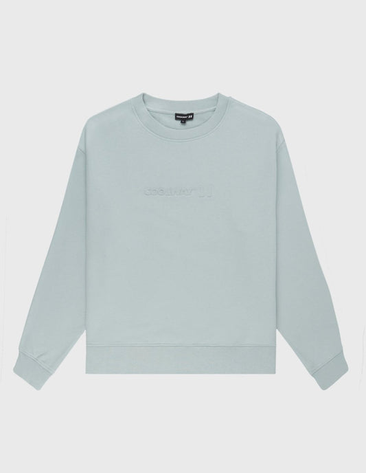 Embossed Sky Blue Crewneck