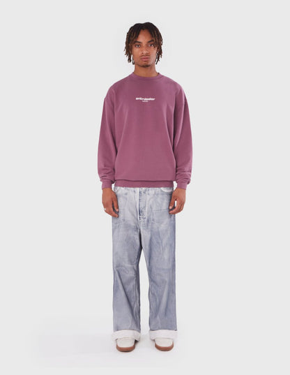 Straight Burgundy Crewneck